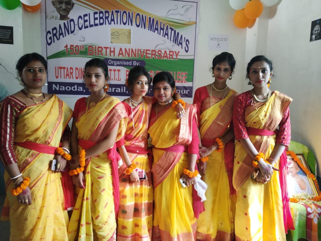 Grand celebration on MAHATMA'S 150th BIRTH ANNIVERSARY_udptti_bed_&_deled_college